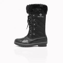 DREAM PAIRS Women Mid-Calf And Cute Fur Lined Ladies Snow Boots