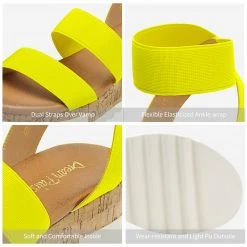 DREAM PAIRS Women's Open Toe Ankle Strap Platform Sandals