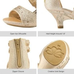 DREAM PAIRS Toddler Rhinestones Sandals 39 DREAM PAIRS Toddler Rhinestones Sandals