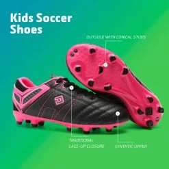 DREAM PAIRS Bruno Marc Boys & Girls Soccer Cleats Shoes