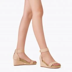 DREAM PAIRS Women's Ankle Strap Platform Wedge Sandals