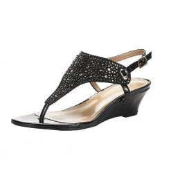 DREAM PAIRS Women's Low Wedge Dress Sandals