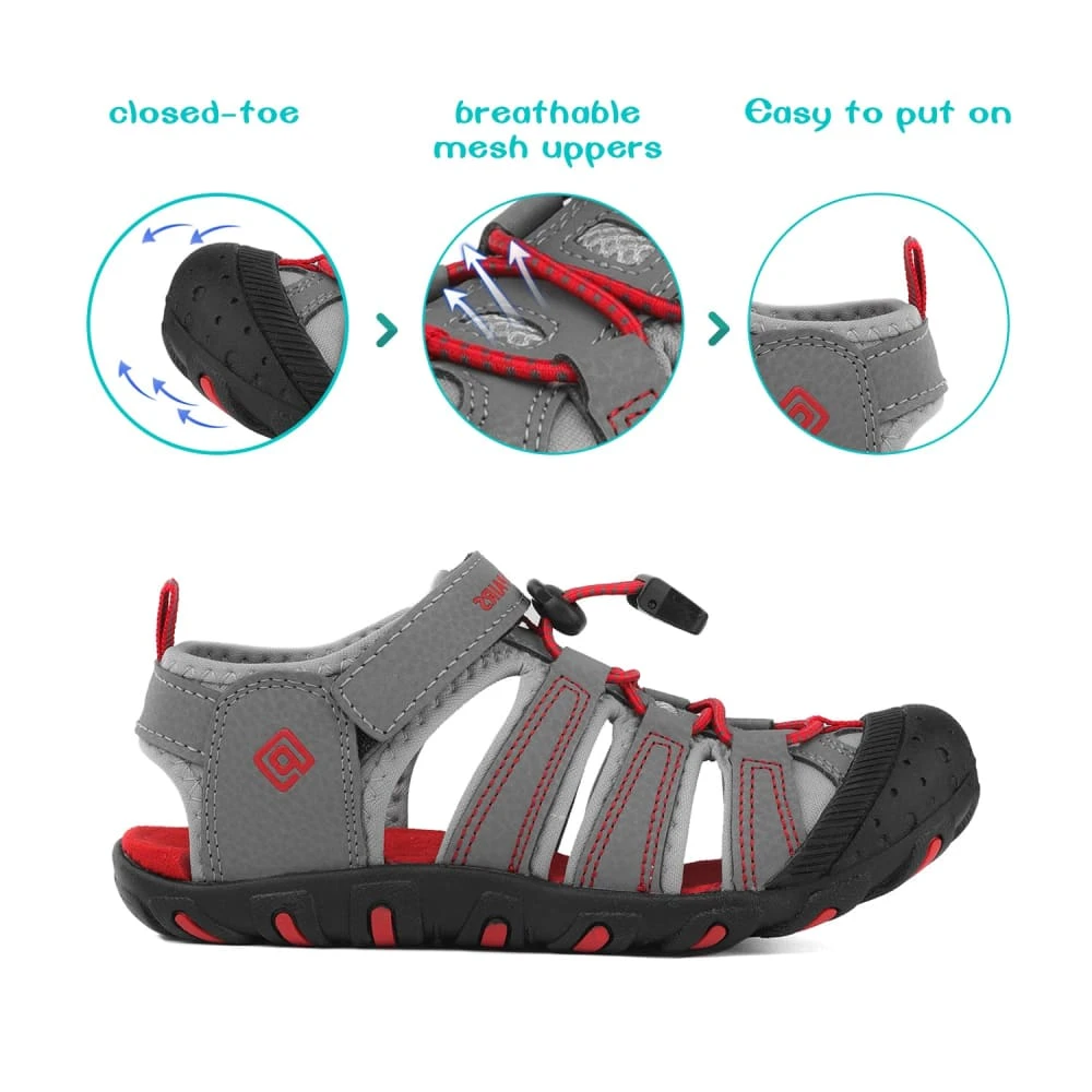 DREAM PAIRS Kids Closed-Toe Athletic Sandals 20 DREAM PAIRS Kids Closed-Toe Athletic Sandals