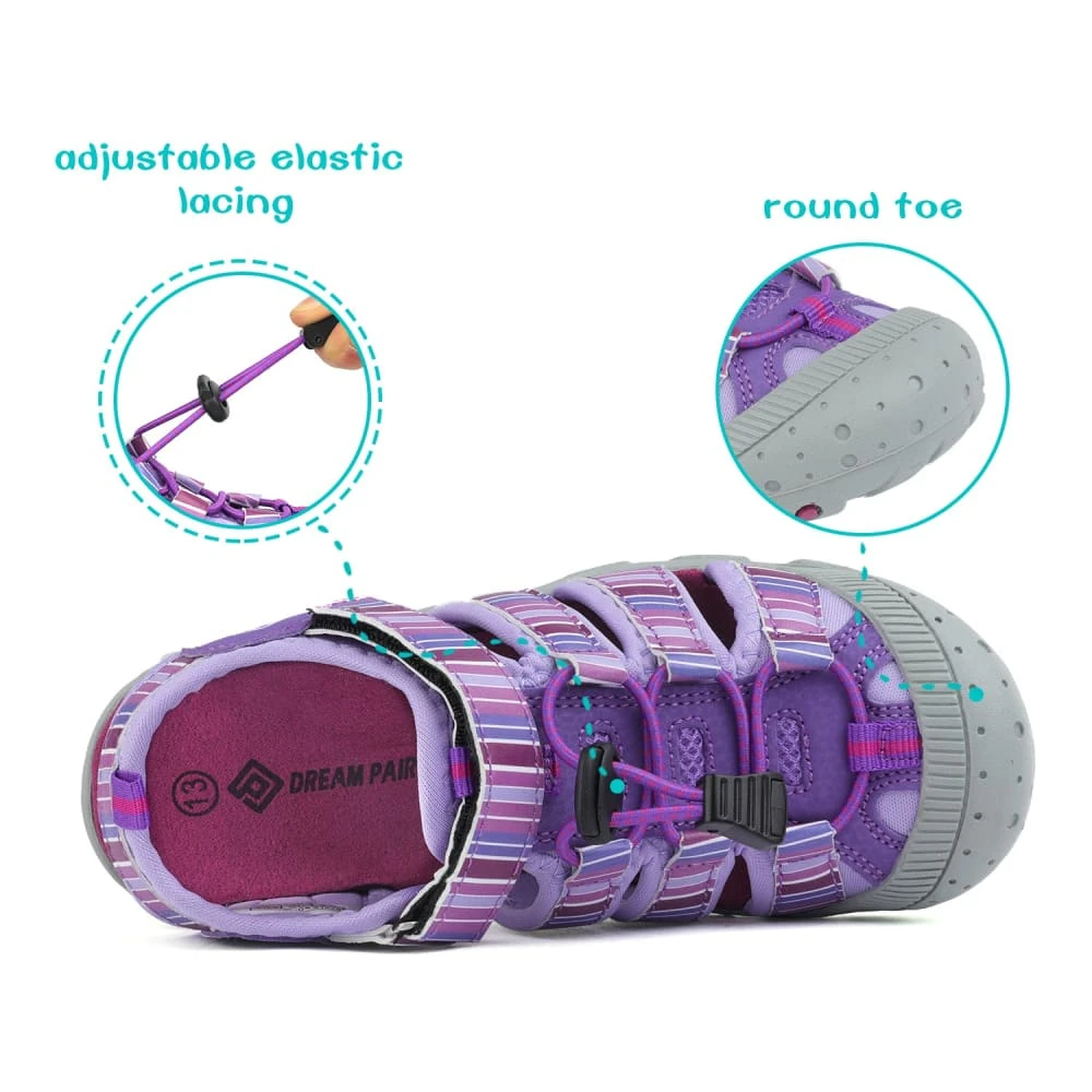 DREAM PAIRS Kids Closed-Toe Athletic Sandals 27 DREAM PAIRS Kids Closed-Toe Athletic Sandals