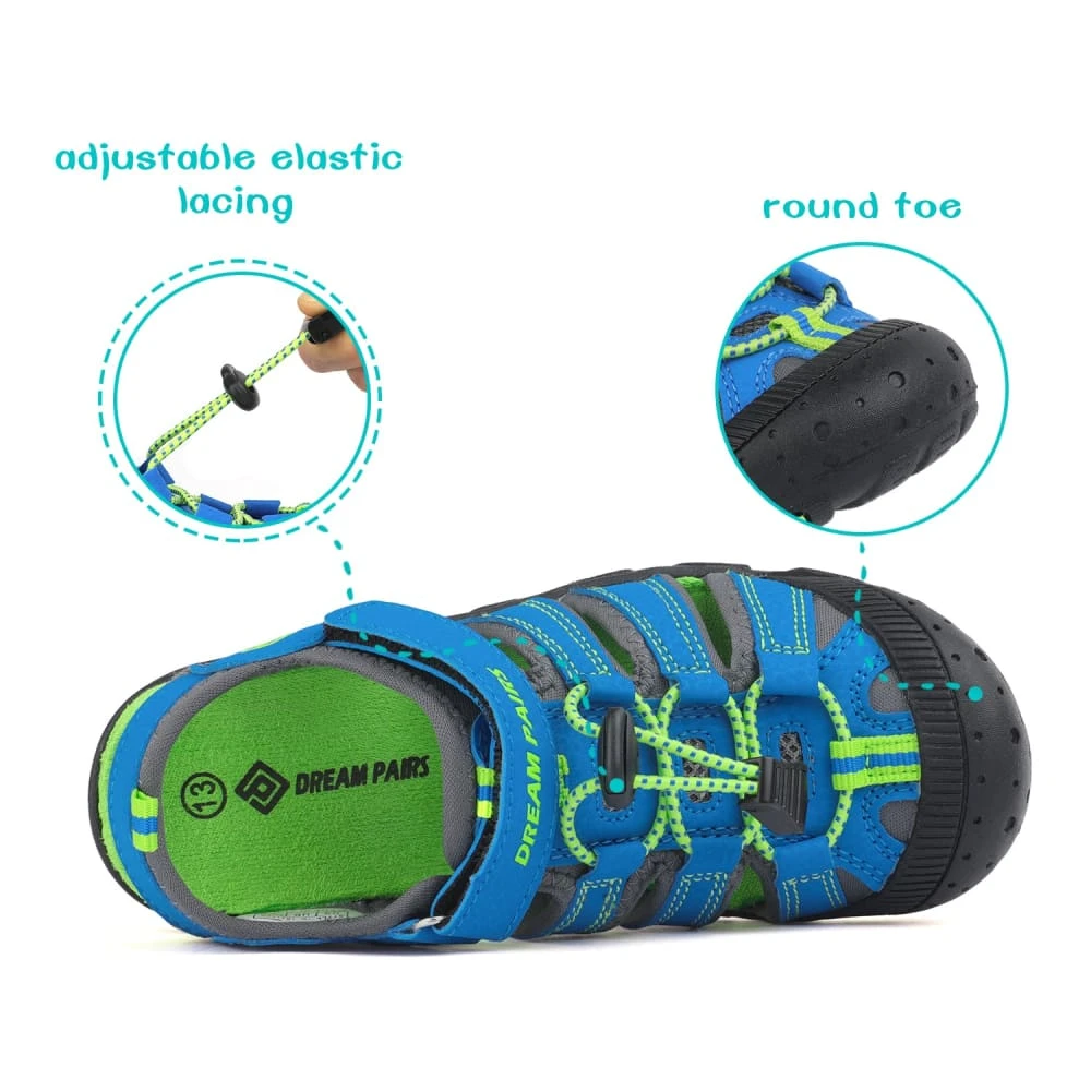 DREAM PAIRS Kids Closed-Toe Athletic Sandals 32 DREAM PAIRS Kids Closed-Toe Athletic Sandals