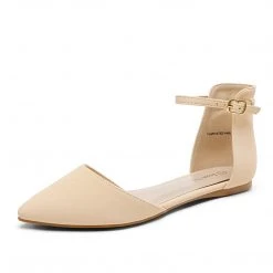 DREAM PAIRS Ankle Strap Ballet Flats Women