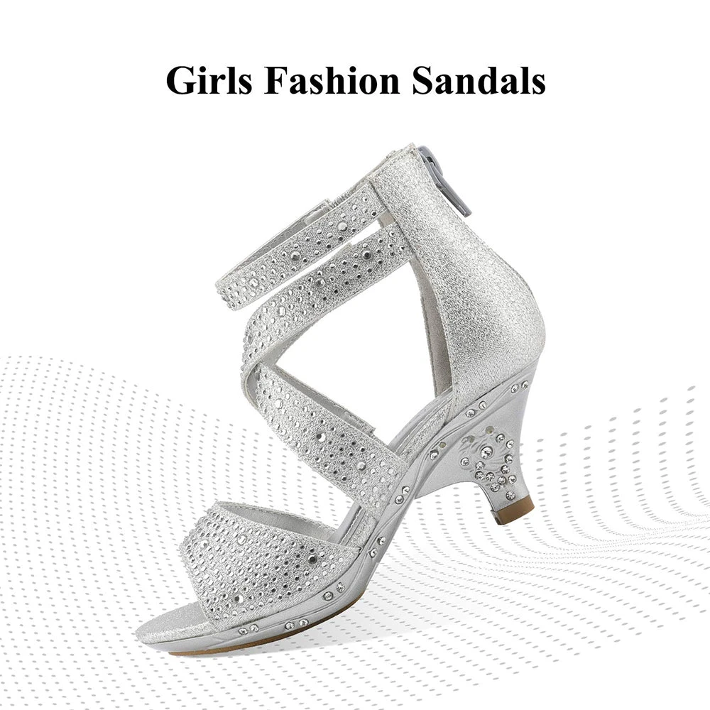 DREAM PAIRS Toddler Rhinestones Sandals 3 DREAM PAIRS Toddler Rhinestones Sandals