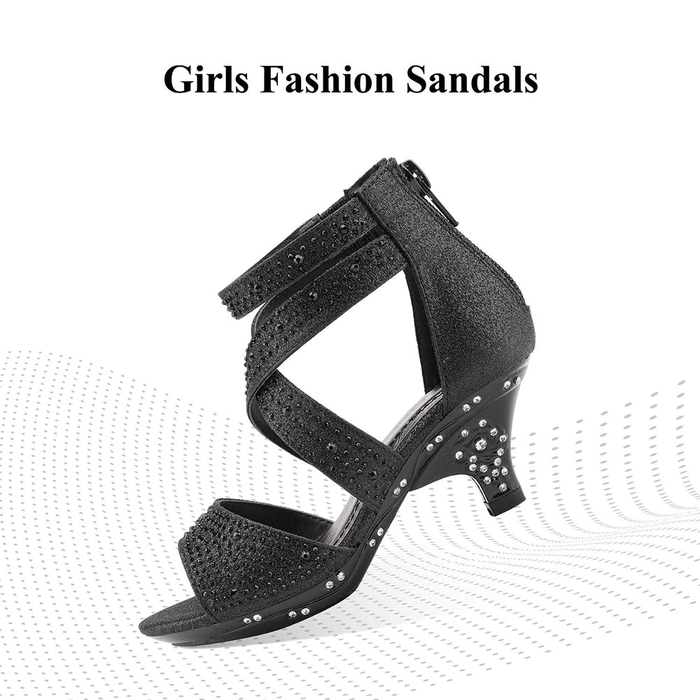 DREAM PAIRS Toddler Rhinestones Sandals 8 DREAM PAIRS Toddler Rhinestones Sandals