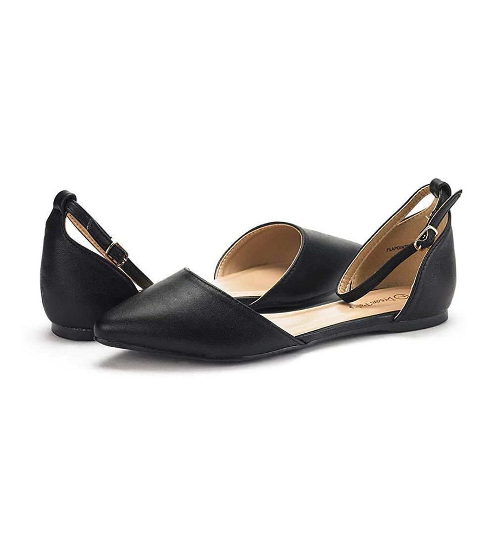 DREAM PAIRS Women's Ankle Strap Ballerina Flats 10 DREAM PAIRS Women's Ankle Strap Ballerina Flats
