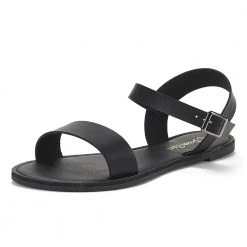 DREAM PAIRS Women's Ankle Strap Open Toe Flat Sandals