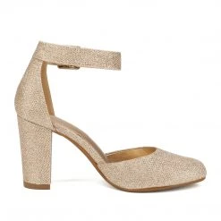 DREAM PAIRS Women's Round Toe Chunky Heel Pumps