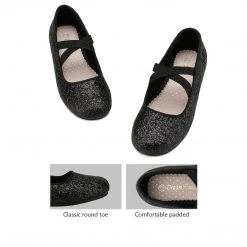 DREAM PAIRS Women Girl's Mary Jane Bow Buckle Ballerina Flats