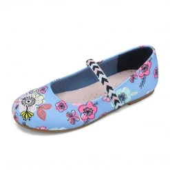 DREAM PAIRS Women Girl's Mary Jane Bow Buckle Ballerina Flats