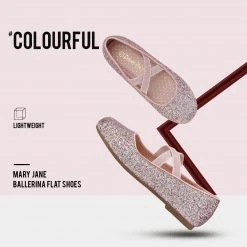 DREAM PAIRS Women Girl's Mary Jane Bow Buckle Ballerina Flats