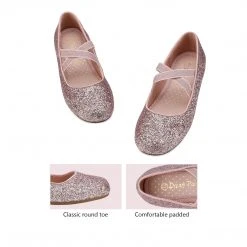 DREAM PAIRS Women Girl's Mary Jane Bow Buckle Ballerina Flats