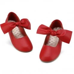 DREAM PAIRS Girl's Mary Jane Bow Ballerina Flats Women