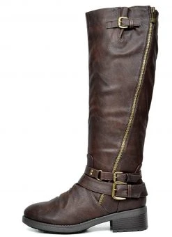 DREAM PAIRS Women's Faux Fur Lined Knee High Riding Boots