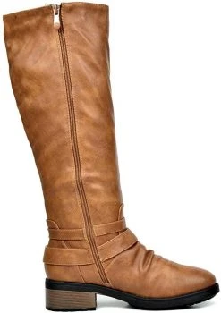 DREAM PAIRS Women's Faux Fur Lined Knee High Riding Boots
