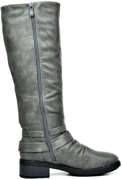 DREAM PAIRS Women's Faux Fur Lined Knee High Riding Boots