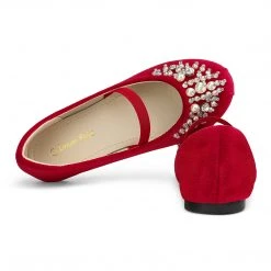 DREAM PAIRS Women Girl's Mary Jane Ballerina Flat Shoes