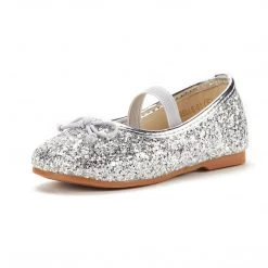 DREAM PAIRS Girl's Mary Jane Glitter Ballerina Flat Shoes Women