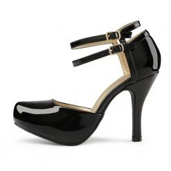 DREAM PAIRS Double Ankle Strap Almond Toe Pumps Women 41 DREAM PAIRS Double Ankle Strap Almond Toe Pumps Women