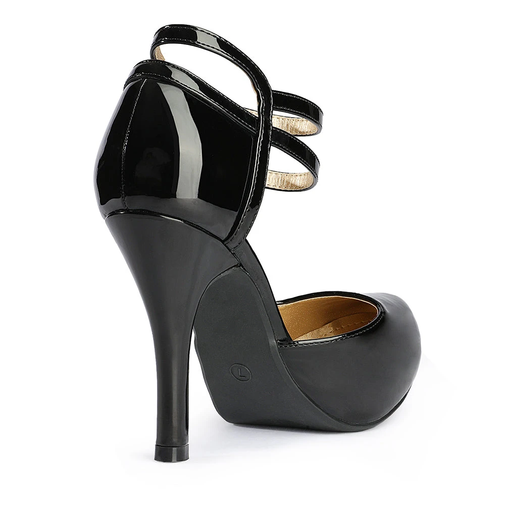 DREAM PAIRS Double Ankle Strap Almond Toe Pumps Women 14 DREAM PAIRS Double Ankle Strap Almond Toe Pumps Women