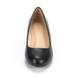 DREAM PAIRS Women's Mid Wedge Heel Pump Shoes