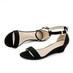 DREAM PAIRS Women's Ankle Strap Low Wedge Sandals