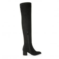 DREAM PAIRS Women's Over The Knee Chunky Heel Thigh High Boots