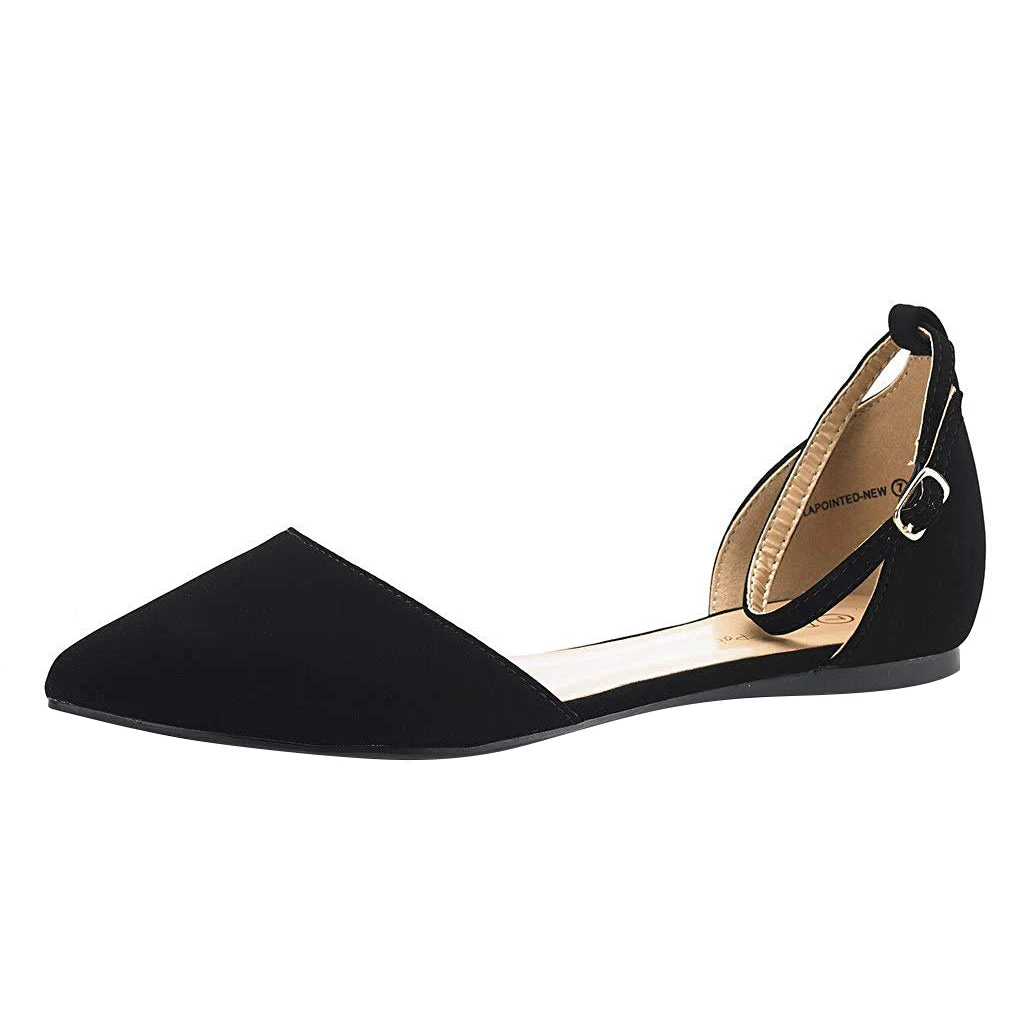 DREAM PAIRS Women's Ankle Strap Ballerina Flats 5 DREAM PAIRS Women's Ankle Strap Ballerina Flats