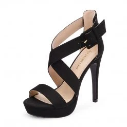 DREAM PAIRS New Arrivals Open Toe Strappy Stiletto Sandals