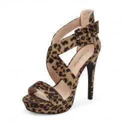 DREAM PAIRS New Arrivals Open Toe Strappy Stiletto Sandals