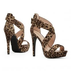 DREAM PAIRS New Arrivals Open Toe Strappy Stiletto Sandals