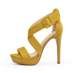 DREAM PAIRS New Arrivals Open Toe Strappy Stiletto Sandals