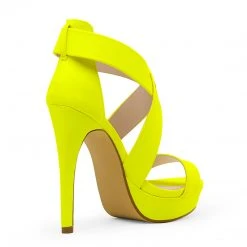 DREAM PAIRS New Arrivals Open Toe Strappy Stiletto Sandals