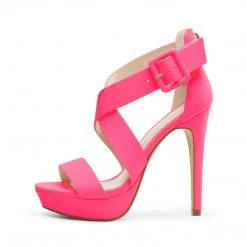 DREAM PAIRS New Arrivals Open Toe Strappy Stiletto Sandals