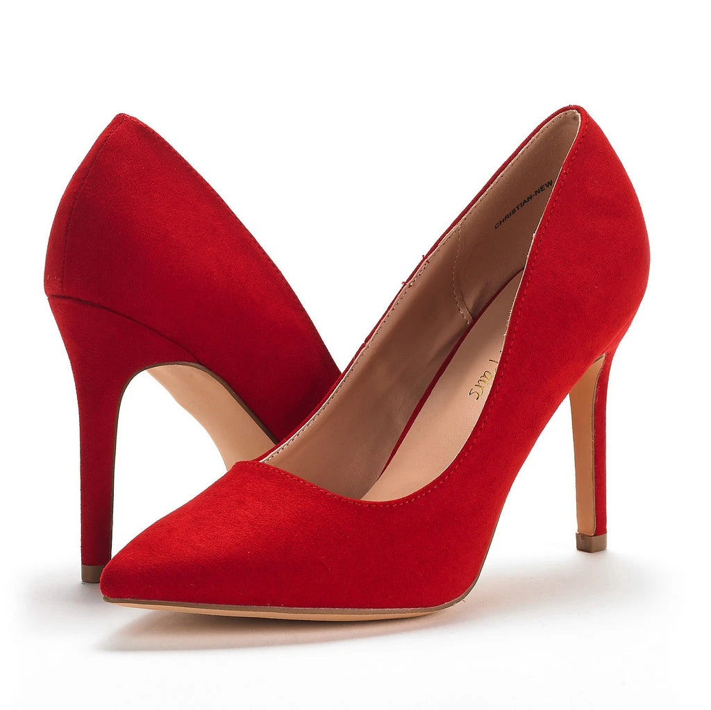 DREAM PAIRS Women's High Heel Suede Pump Shoes 2 DREAM PAIRS Women's High Heel Suede Pump Shoes