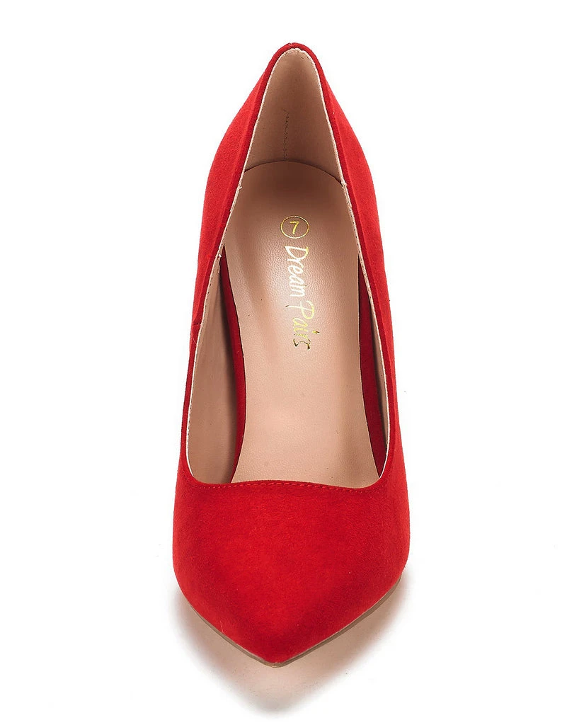 DREAM PAIRS Women's High Heel Suede Pump Shoes 4 DREAM PAIRS Women's High Heel Suede Pump Shoes