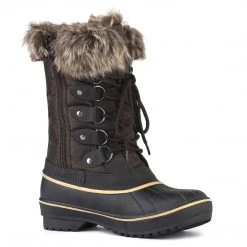 DREAM PAIRS Women's Lace Up Winter Walking Snow Boots