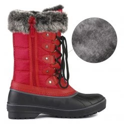 DREAM PAIRS Women's Lace Up Winter Walking Snow Boots