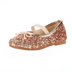 DREAM PAIRS Girl's Mary Jane Glitter Ballerina Flat Shoes Women