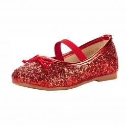 DREAM PAIRS Girl's Mary Jane Glitter Ballerina Flat Shoes Women