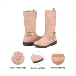DREAM PAIRS Girls Knee High Fashion Riding Boots
