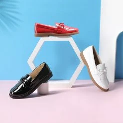 Dream Pairs Tassel Bow Girls Dress Flats Women