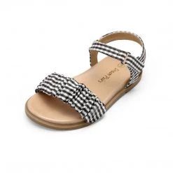 DREAM PAIRS Women Open-toe Princess Girls Flat Sandals