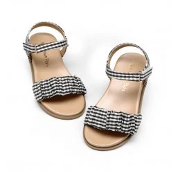 DREAM PAIRS Women Open-toe Princess Girls Flat Sandals