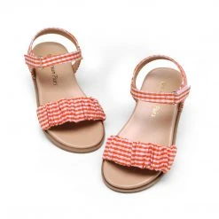 DREAM PAIRS Women Open-toe Princess Girls Flat Sandals