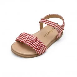 DREAM PAIRS Women Open-toe Princess Girls Flat Sandals