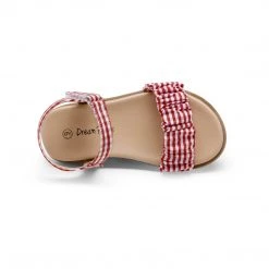 DREAM PAIRS Women Open-toe Princess Girls Flat Sandals